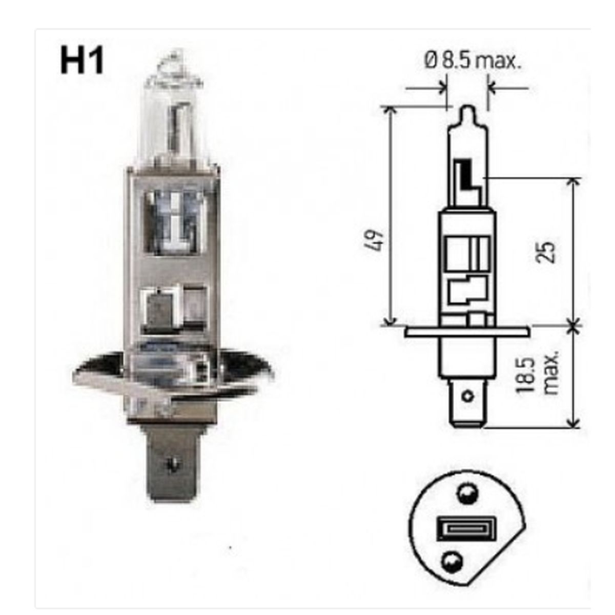 002089402 Hella Inc. H1 12V130W