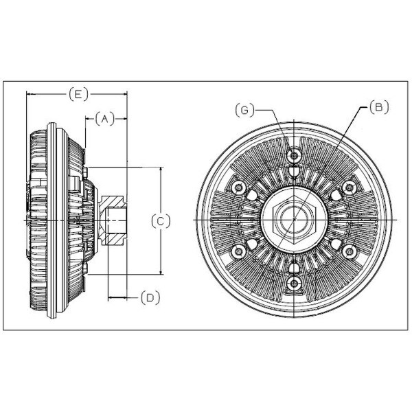 010021288 - Brog Warner - Borgwarnermaxforce Viscous Fan Clutch