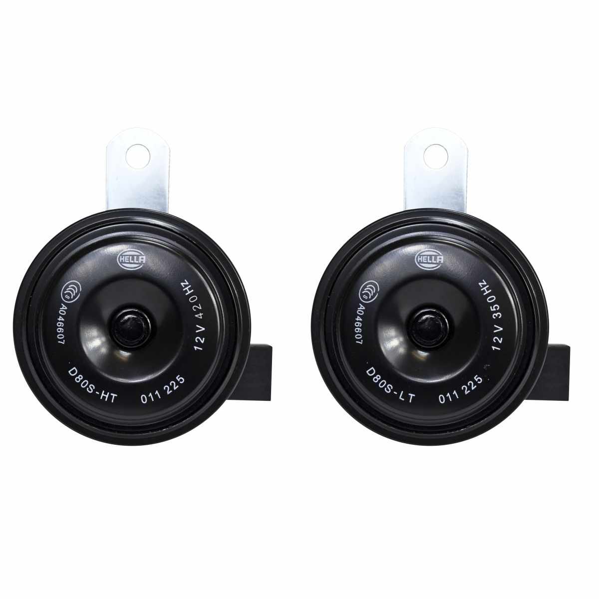 011225891 - Hella Inc. - Horn-Kit-Bx-Blk-Disc-77Mm-12V