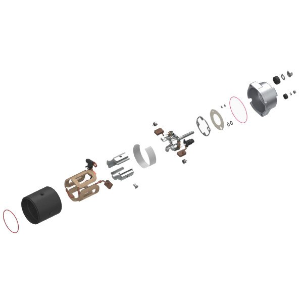 10511404 - Delco Remy - 39Mt Starter Brush Kit And Frame & Field