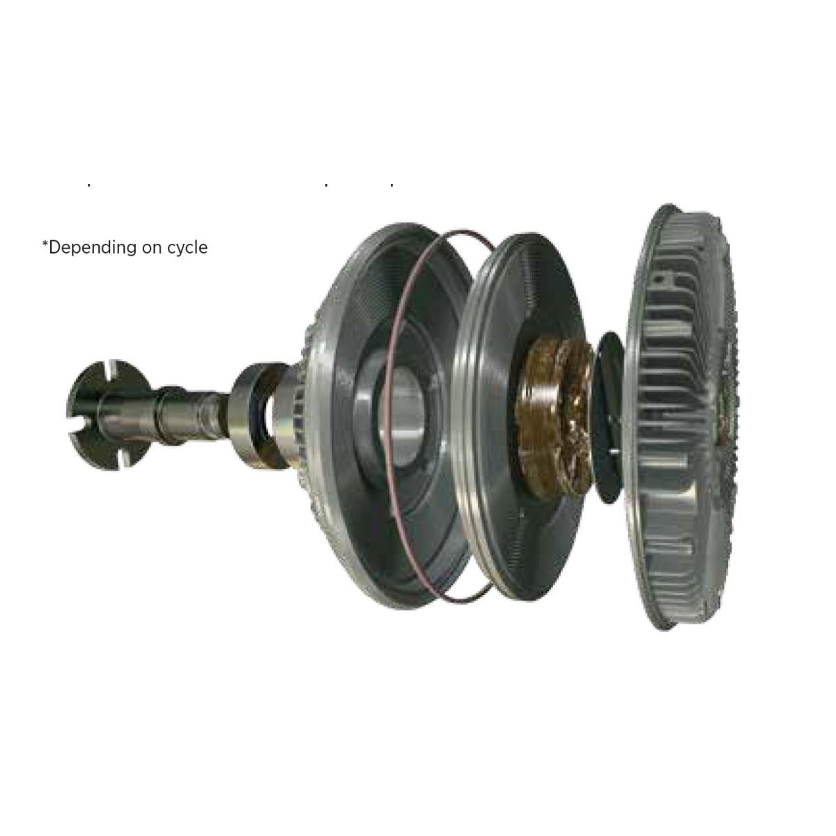 1210-09167-02 - Brog Warner - Borgwarner 750 Viscous Fan Clutch