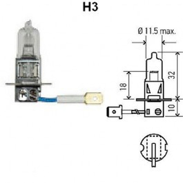 178555061 - Hella Inc. - H3-12V-55W-Pk22S