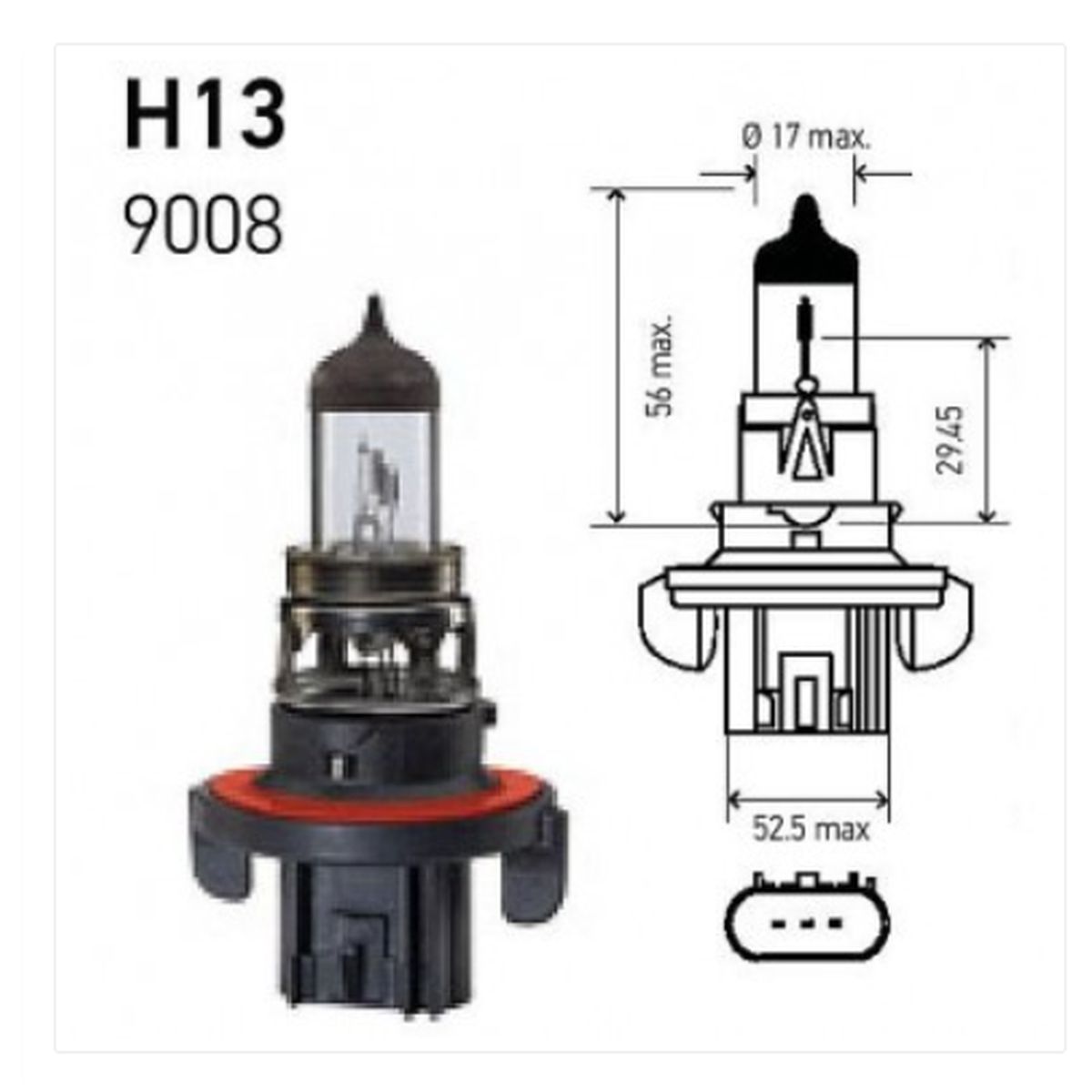 178555951 - Hella Inc. - H13-9008-12V-60/55W-P26.4T