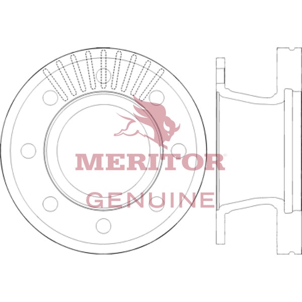 Meritor Rotor Brake 3218N1366 - Meritor - Air Disc Brake - Rotor