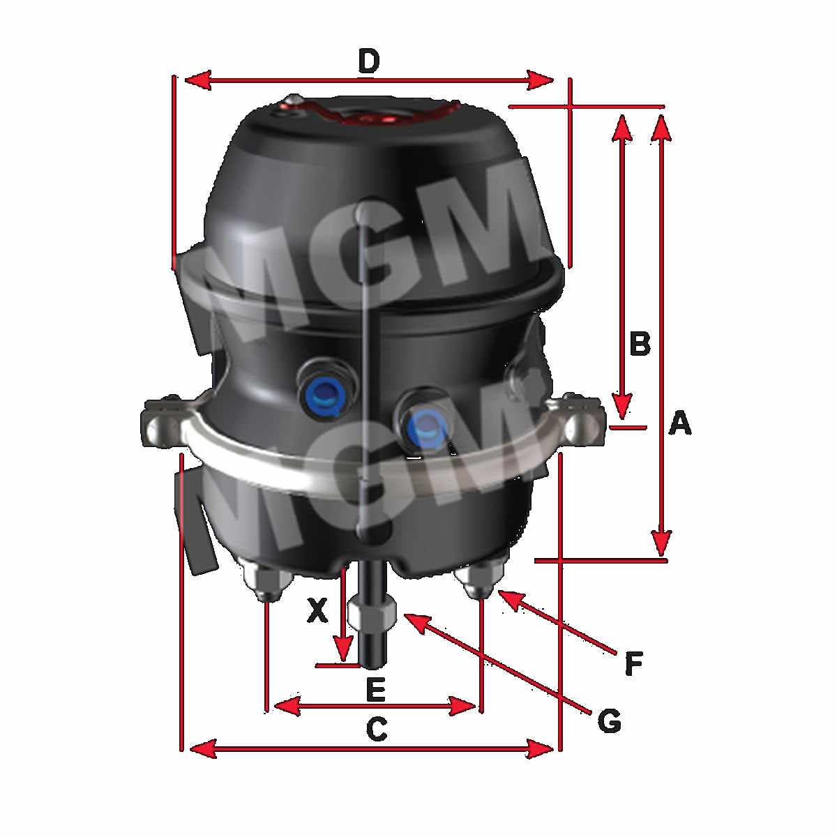 Shop MGM Brakes - S-Cam, Chambers, Springs, Piggyback