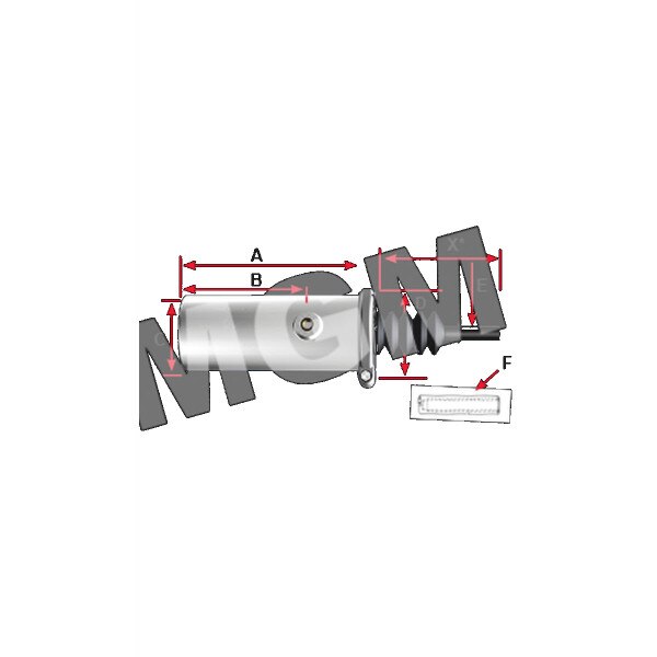 MGM Brakes Mgm R4A Remote Mount Cylinder - 5004010