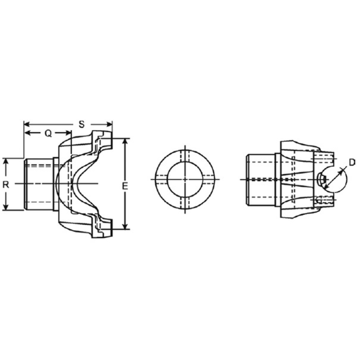 6.5-4-3591-1 - Dana - Spicer End Yoke 1810 46 Spline