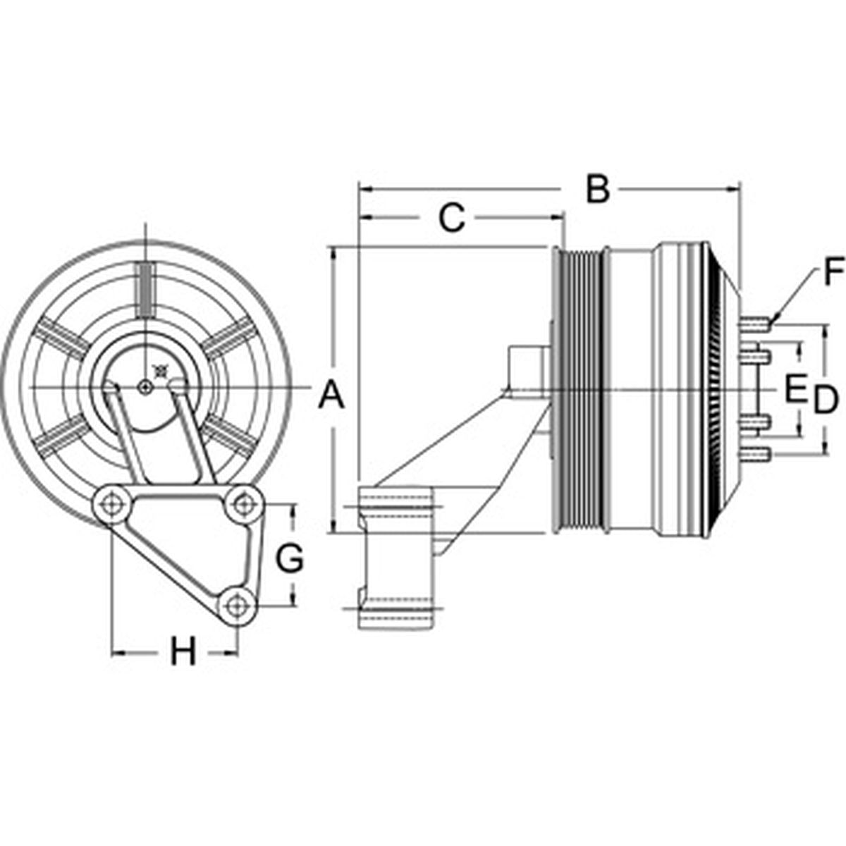 79A9845-2 - Horton - Peterbilt Drivemaster Reman Fan Clutch
