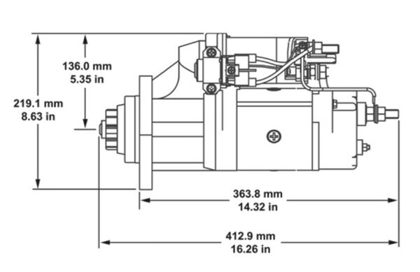 Motor de arranque 39MT Delco Remy 8200308P