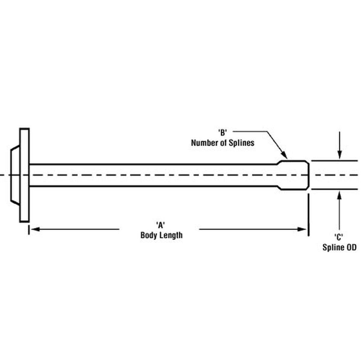 PAI Industries Mack 17 Spline Drive Axle BSH 6747