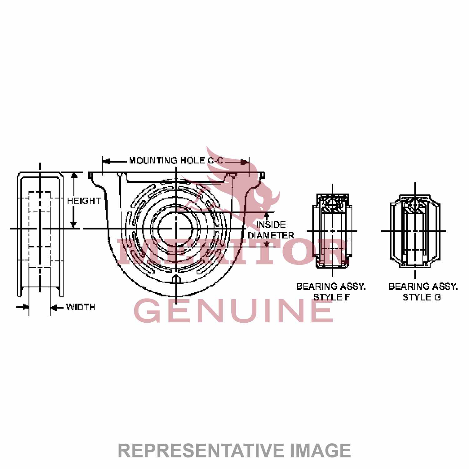 CB2100881X - Meritor - Center Bearing