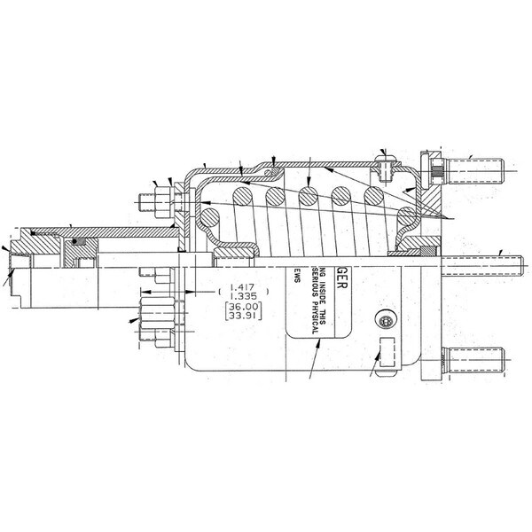 N36000 Haldex Brake Chamber Hr Maxi Hp Hydr