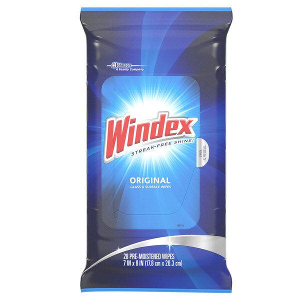 RJS642513 - R J Schinner - Windex Glass Wipes 12/Cs