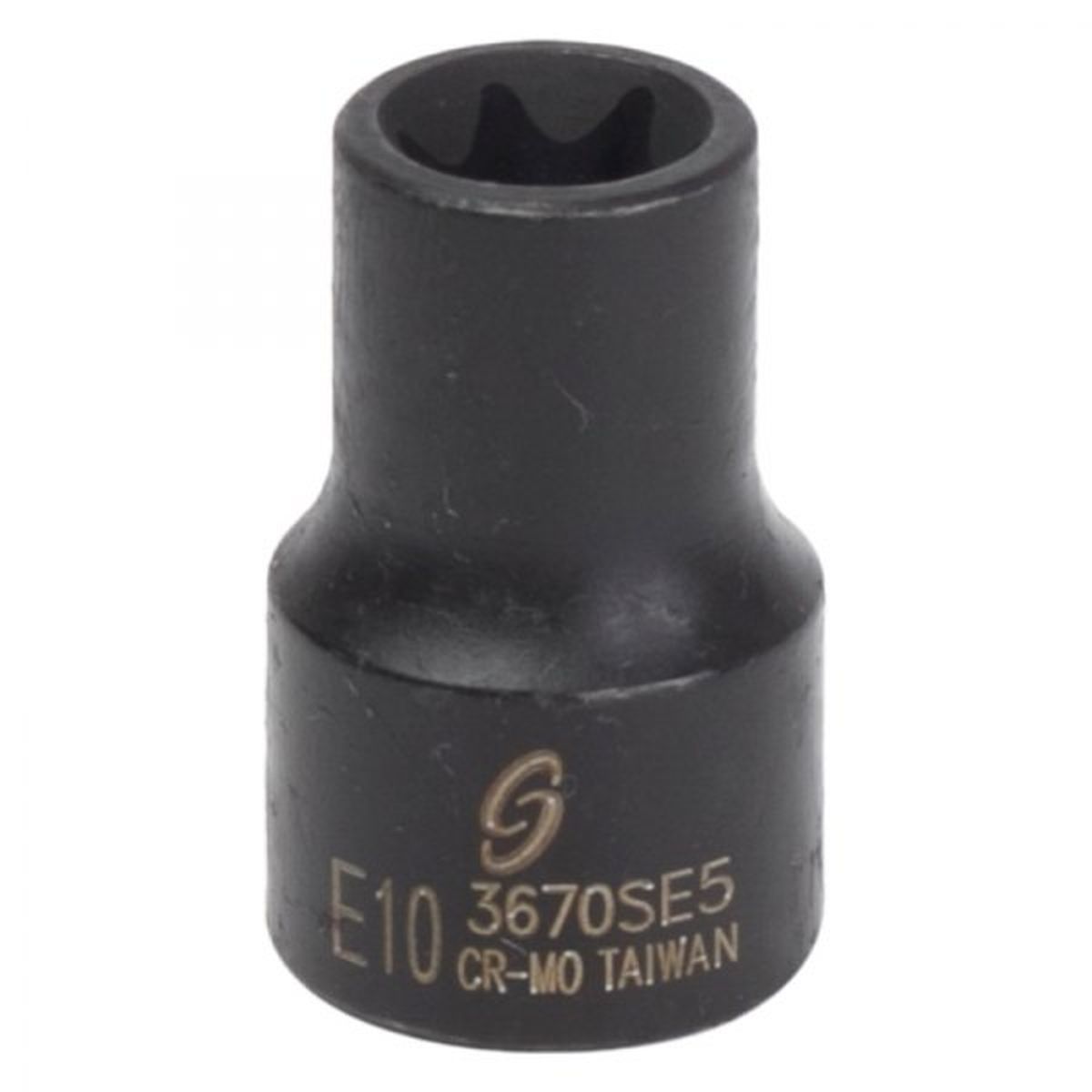Sunex 3670SE5 Schlag-Steckschlüssel – 3/8" Antrieb, Außen-Sechskant E10, Aus Chrom-Molybdän-Stahl