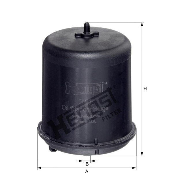 Z16D183 Hengst Oil Filter Centrifuge, Gasket Set, Pack12Ea