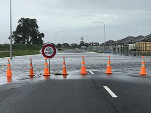 Flooding Road Closure