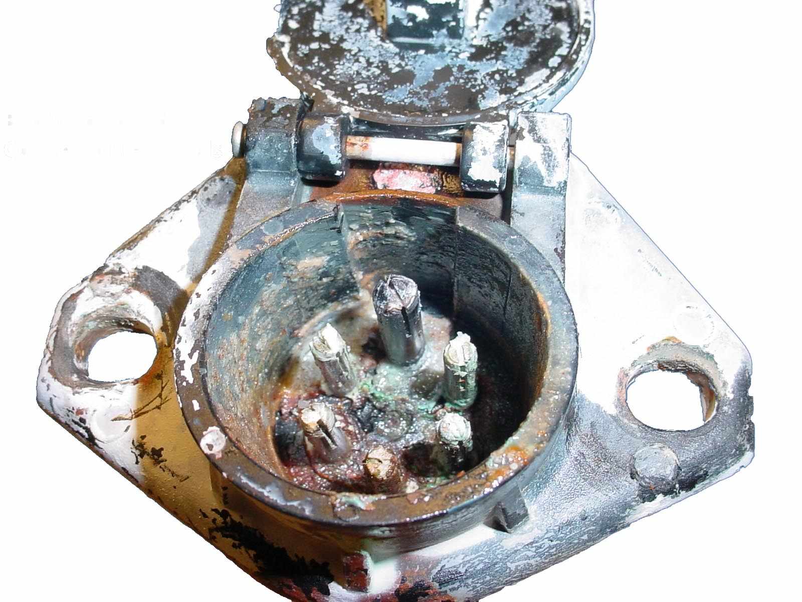 Signs of electrical corrosion