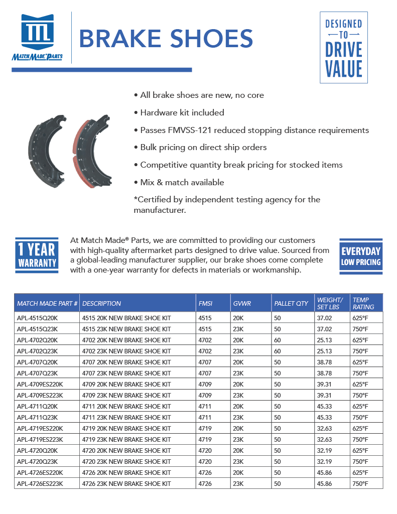 Match Made ADB Pads Sell Sheet